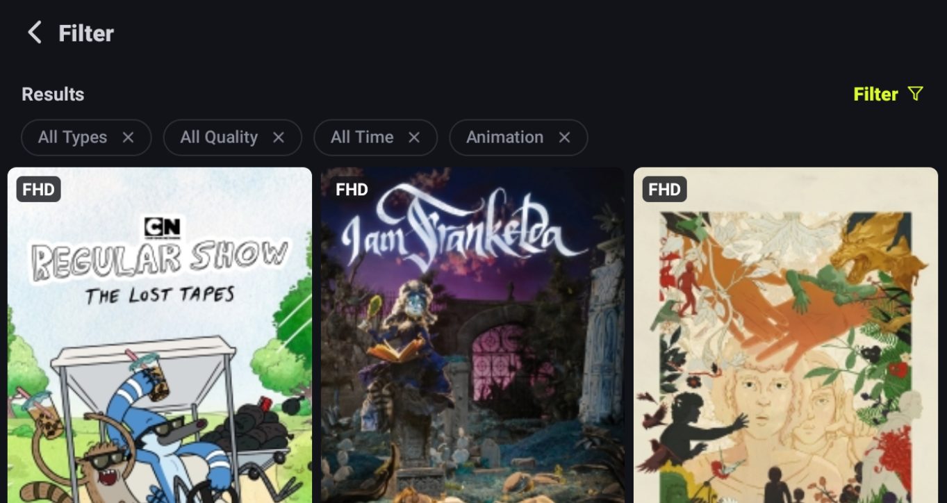 Anime, Cartoons, and Kids Programming on onstream