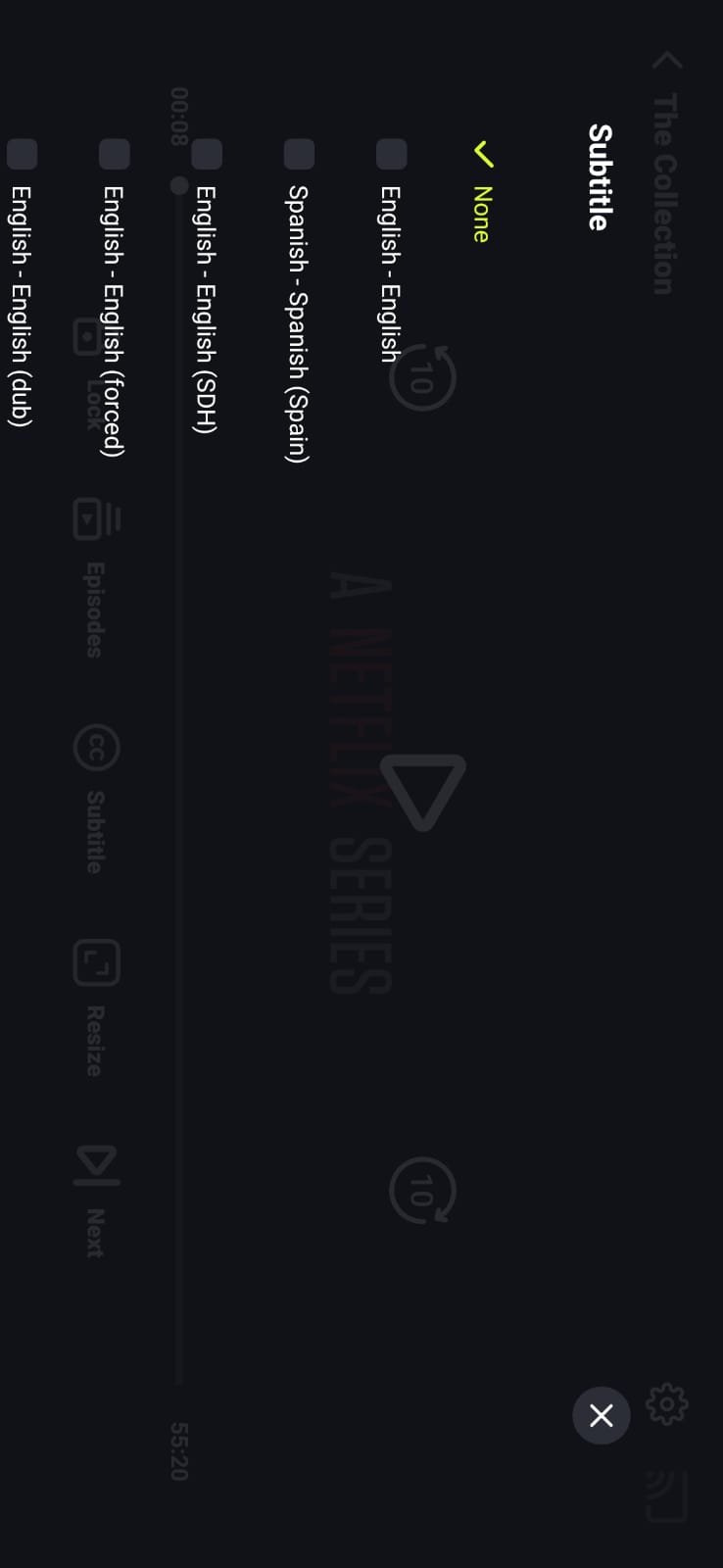 Multilingual Subtitles with Adjustable Display on onstream